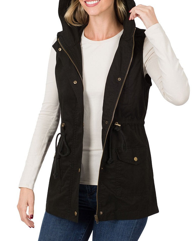 Military Vest with Hood